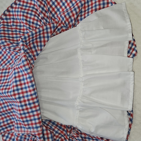 Brand New-no Tags Red and Blue Plaid Dress with Matching Bag - Picture 6 of 11